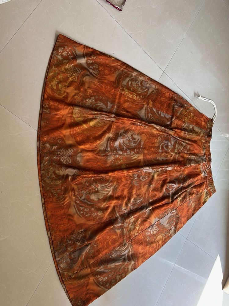 Boho Paisley Print Maxi Skirt