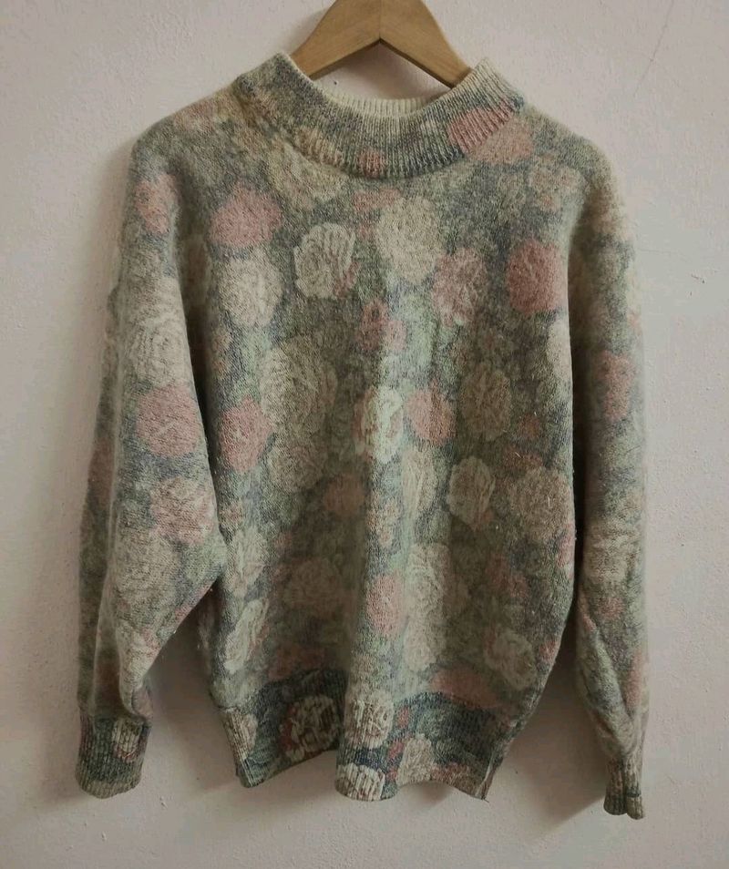 Floral Nude Pullover