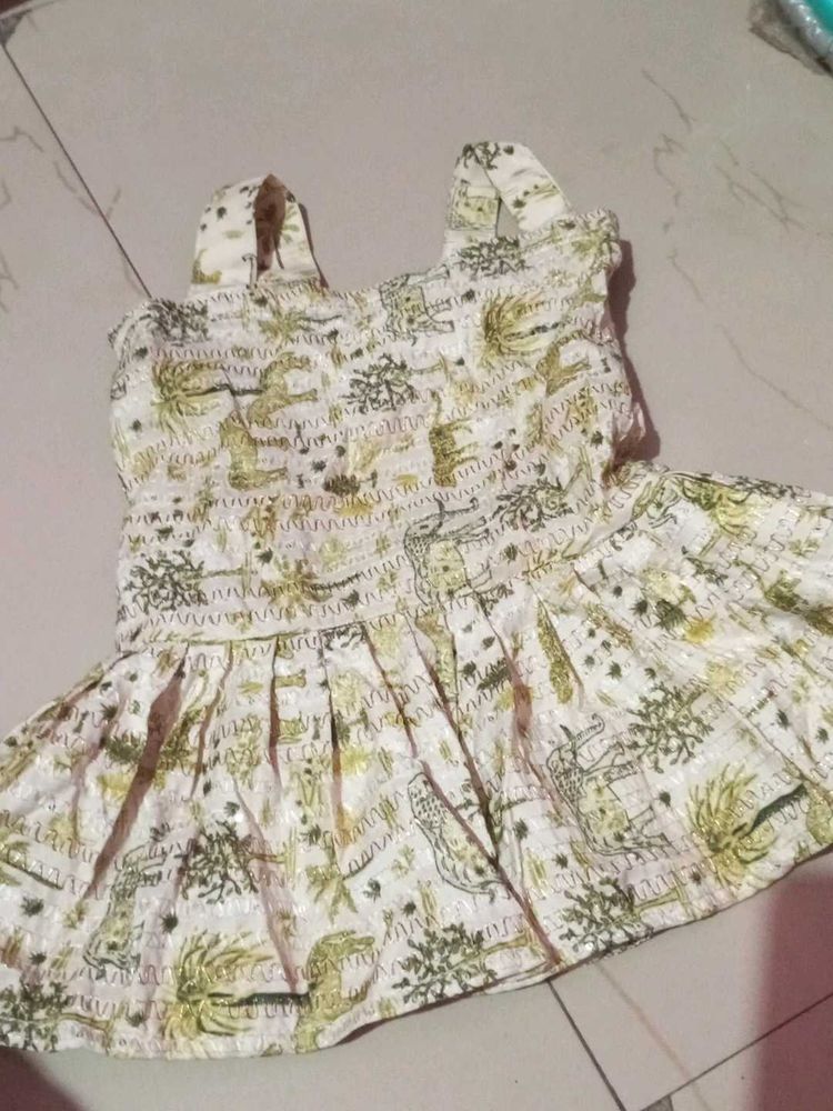 Cute Girls Smocked Dress
