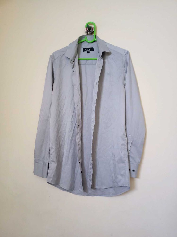Men's Light Grey Formal Shirt