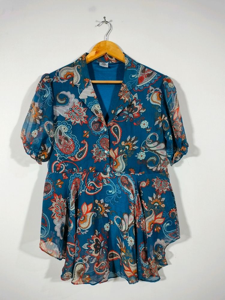 Multi Colour Printed Casual Top (Women's)
