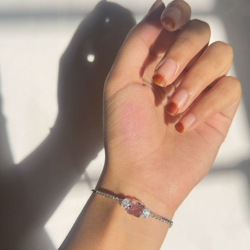 Elegant Raw Crystal Bracelet