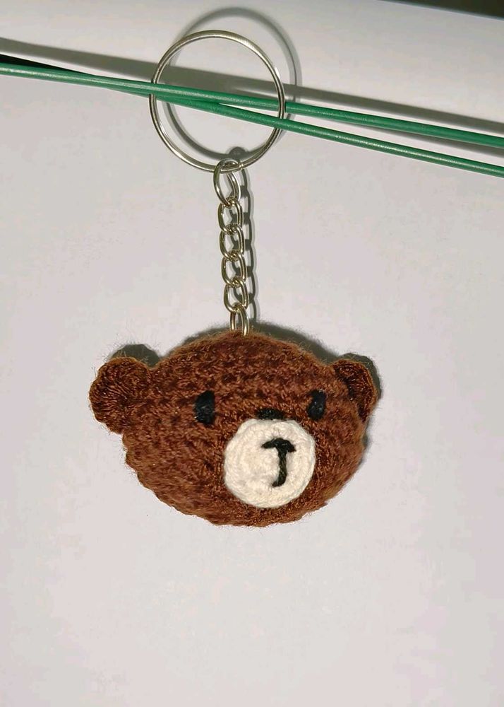 Crochet Bear Keychain