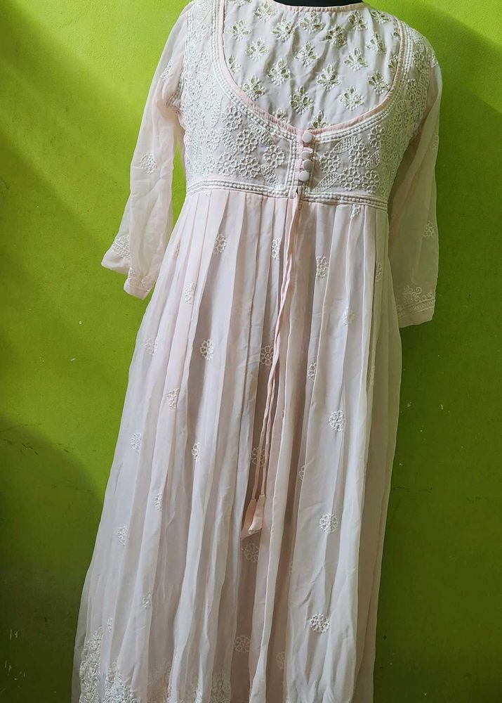 Baby Pink CHIKANKARI