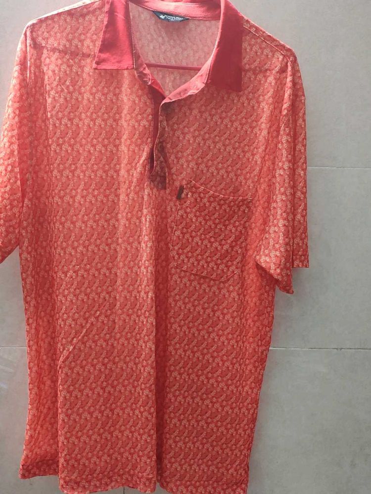 Beverly Hills polo club tshirt. orange