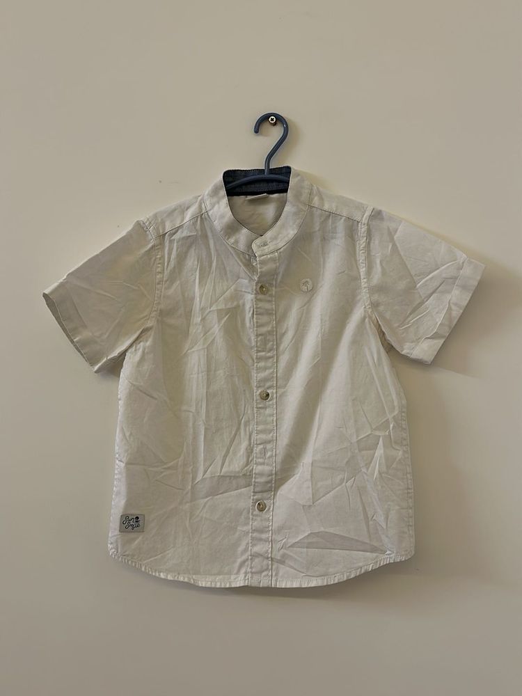 Boy's Casual White Shirt