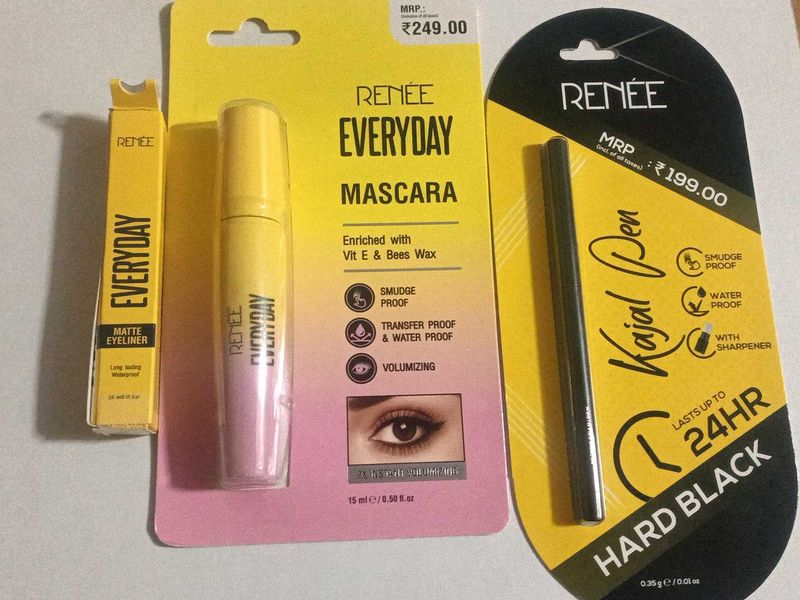 Renee Everyday Makeup Set-kajal, mascara, eyeliner