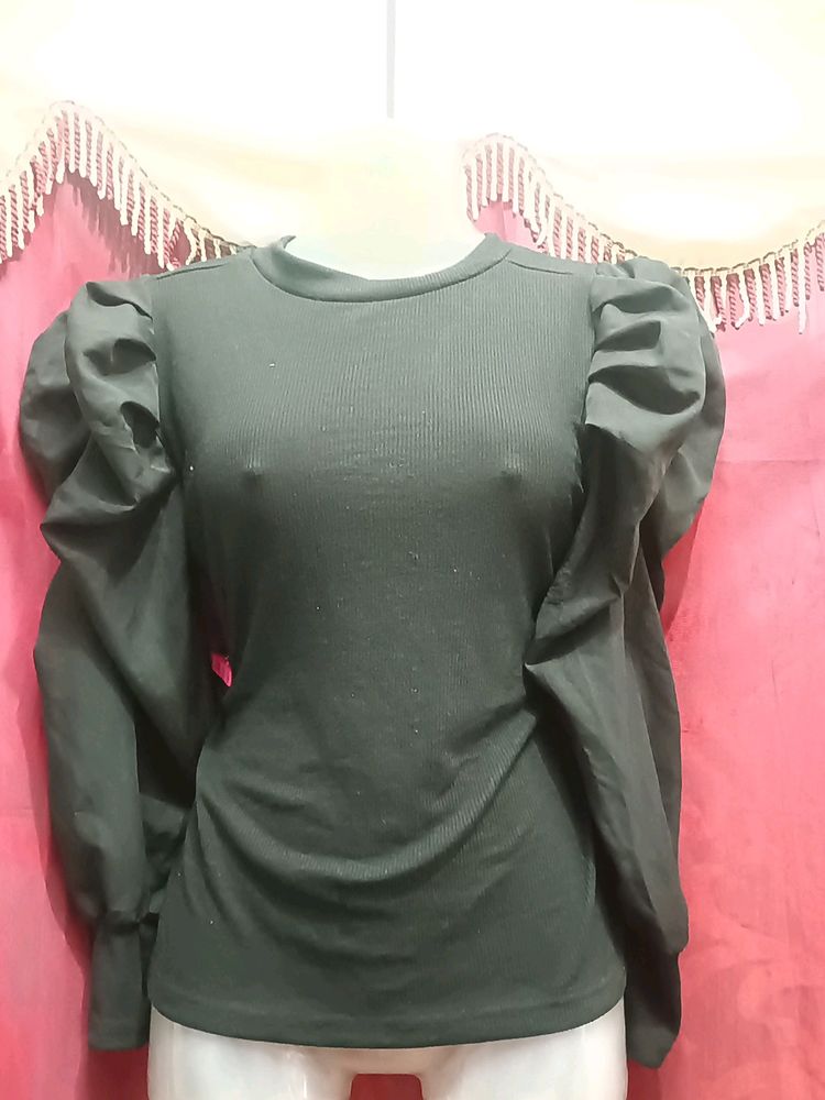 It's A Black Jean Top