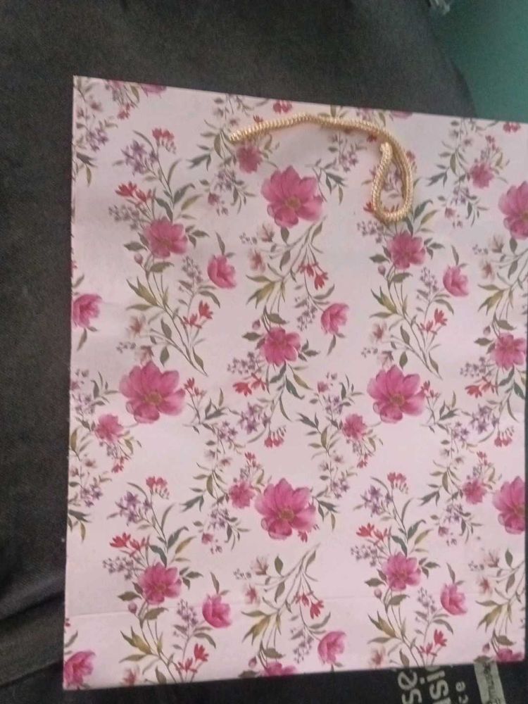 Floral Gift Pouch Bag
