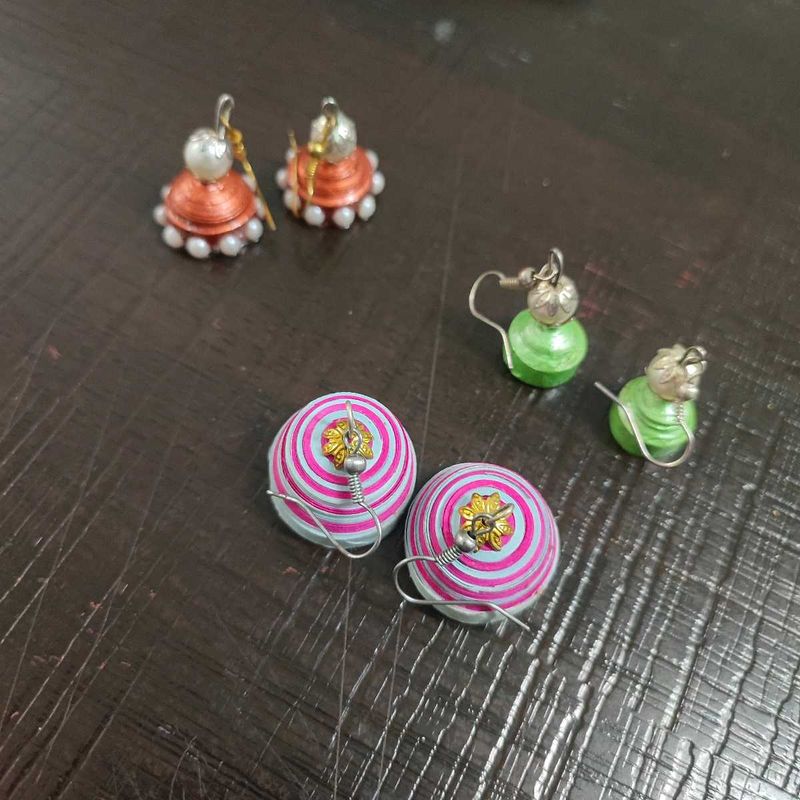 Jhumka Combo Set Of 3 🌼🌸