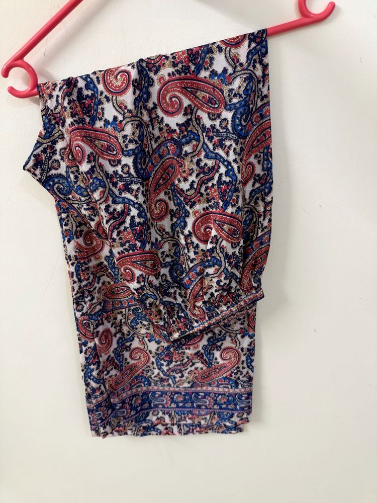 Stylish Paisley Print Palazzo Pants