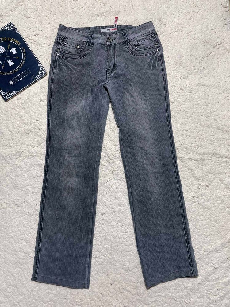 Grey Wash Denim Jeans