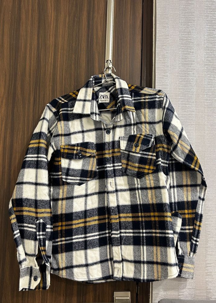 Zara Plaid Flannel Shirt