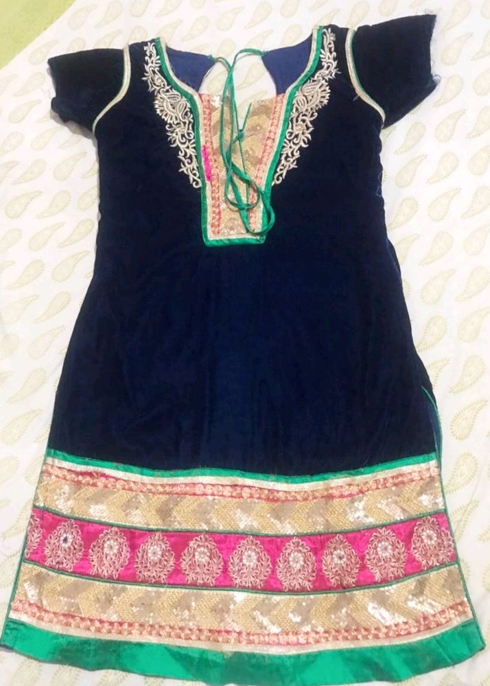 Pure Velvet Punjabi Dress Set