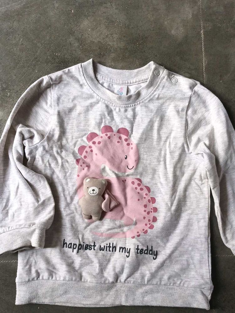Cute Dino &amp; Teddy Sweatshirt