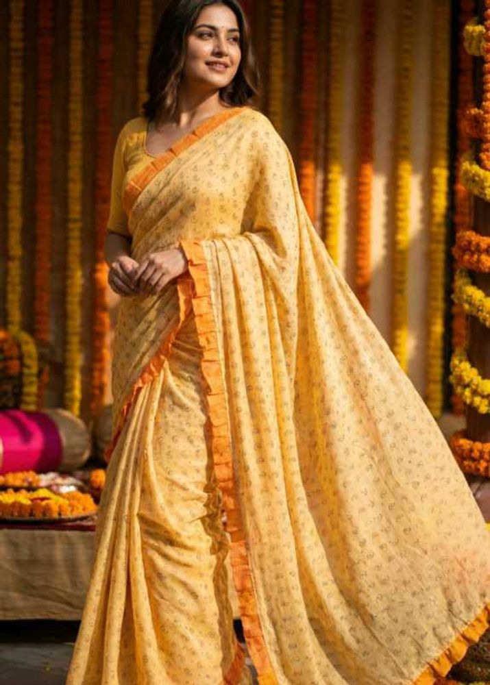 Elegant organza silk Saree