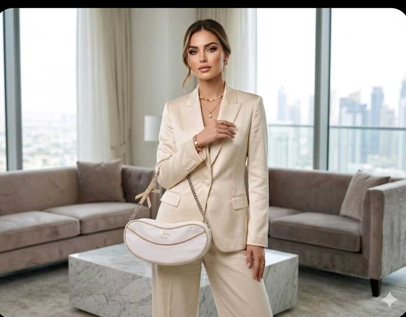 Chic Cream Crossbody Bag