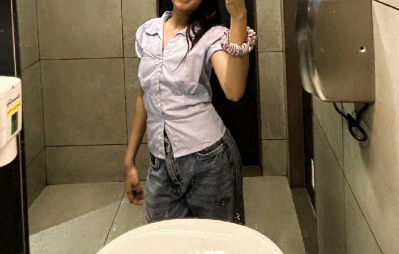 Chic Ruched Button-Up Shirt
