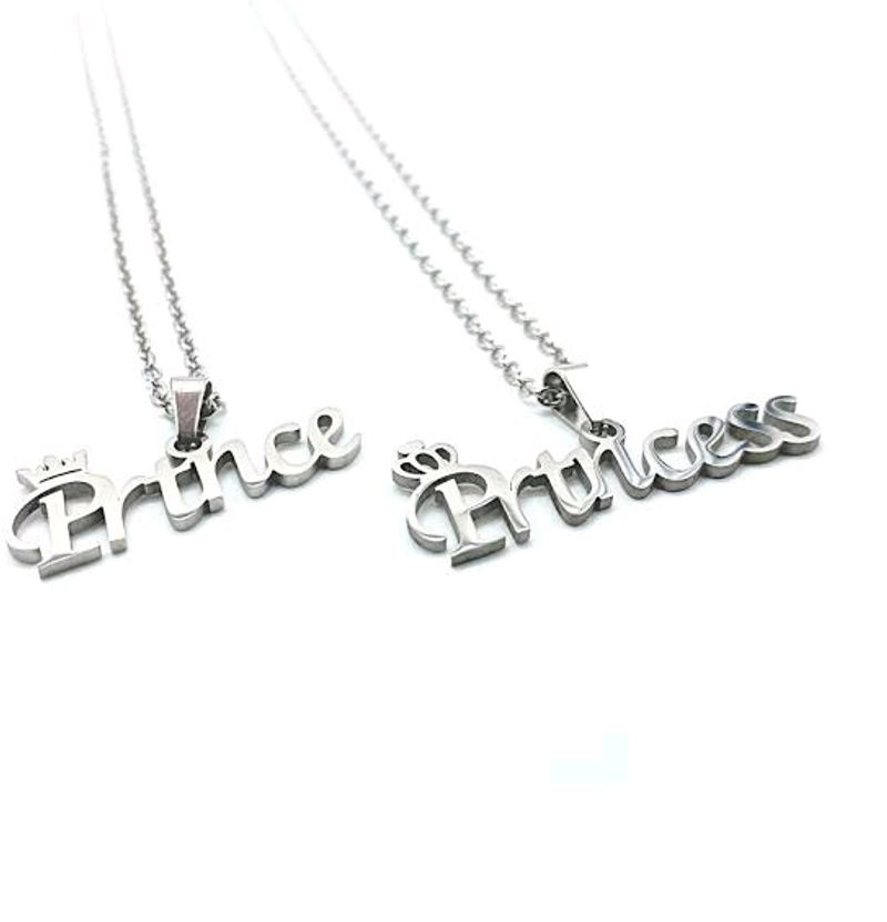 Prince &amp; Princess Crown Necklaces