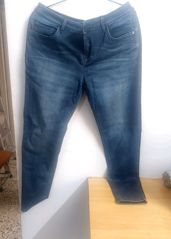 Dark Blue Denim Jeans