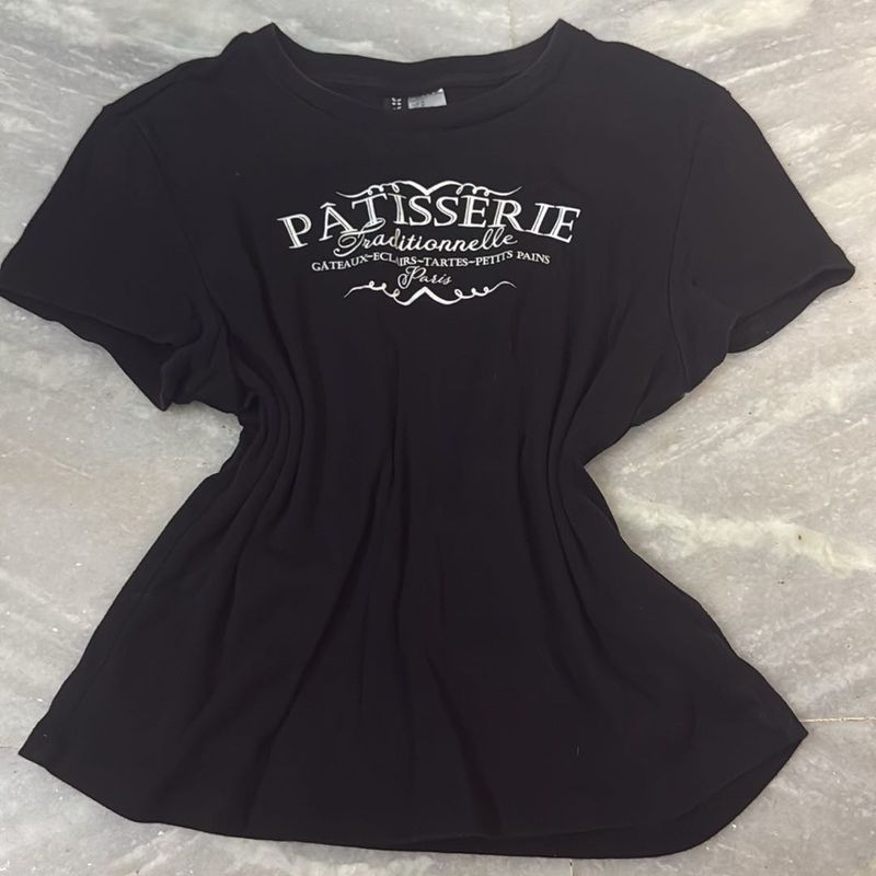 Black Patisserie Graphic T-Shirt