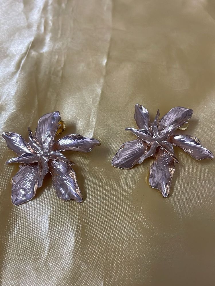 Elegant Floral Statement Earrings