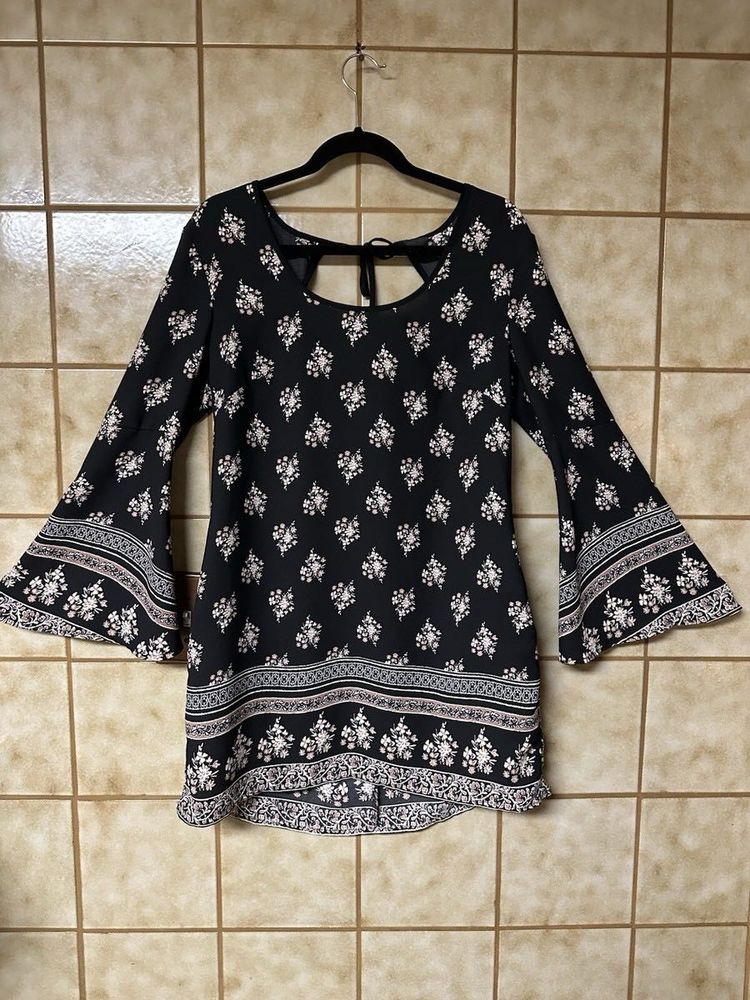 Boho Print Mini Dress