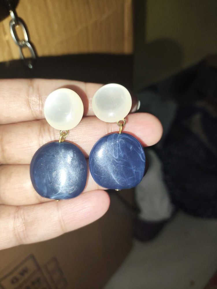 Navy Blue Earrings