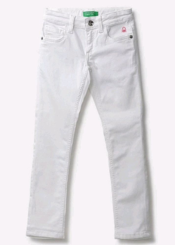 New White Jeans Pant For Girls Branded