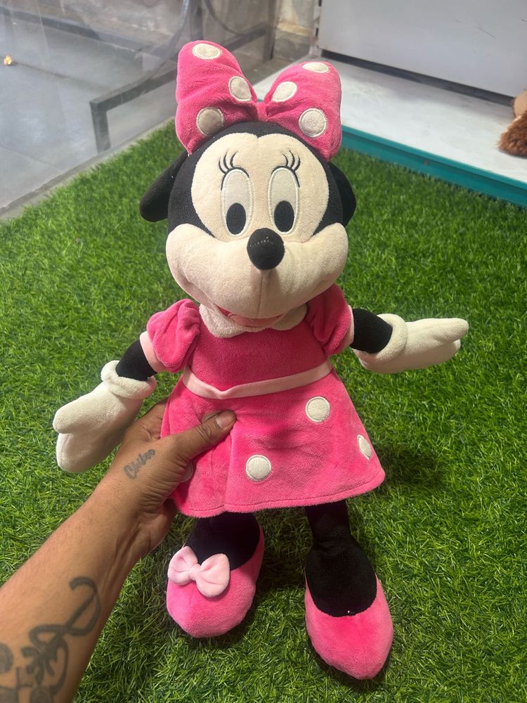 Minnie Mouse Plush Doll - Pink Polka Dots