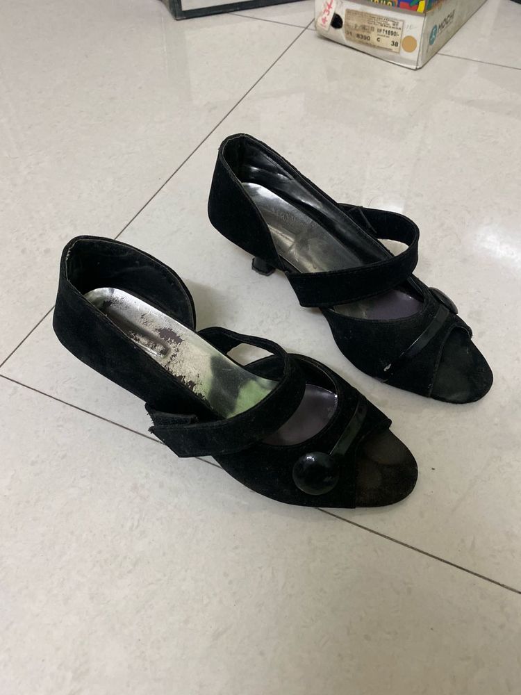 Black Suede Heels
