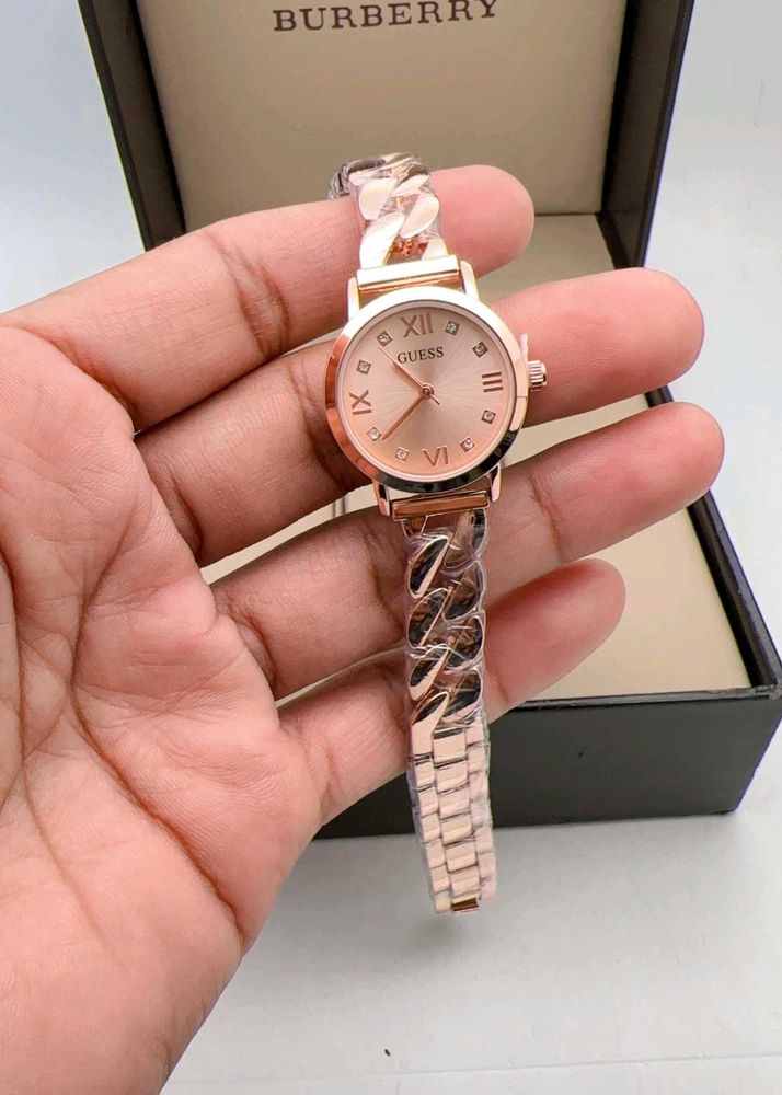 Rose Gold Guess Watch