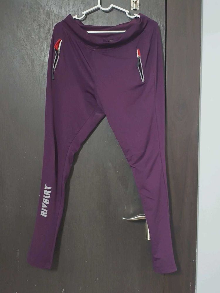 Rivalry Purple Athleisure Pants