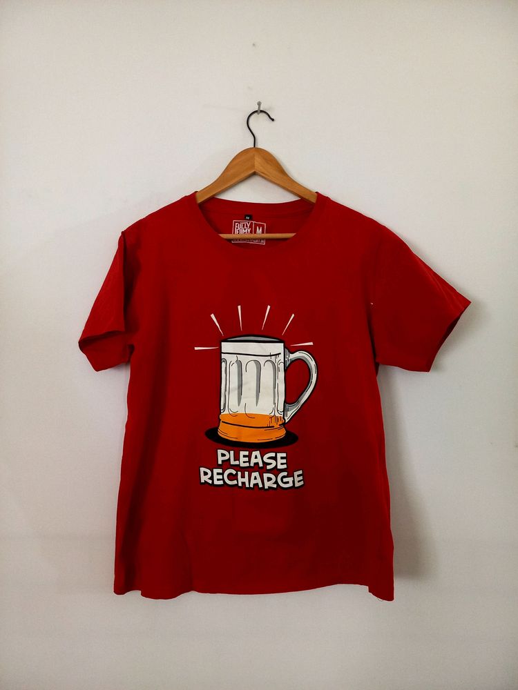 Red Printed T-shirt (Mens)