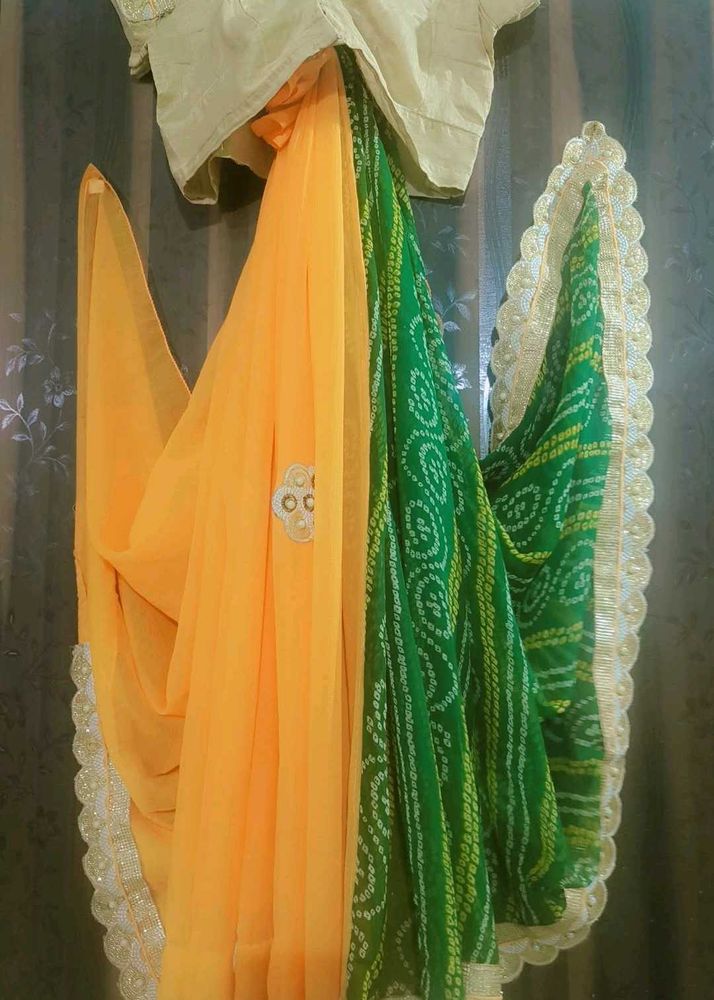 Vibrant Saree Set