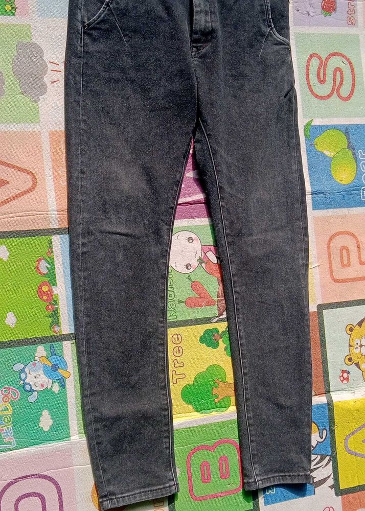 Stylish Gray Denim Jeans