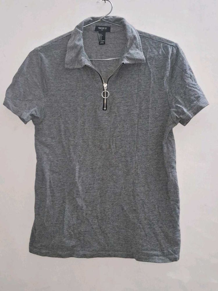 Forever 21 Men's Gray Polo t-shirt
