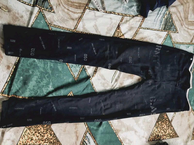 Stylish Black Printed Pants
