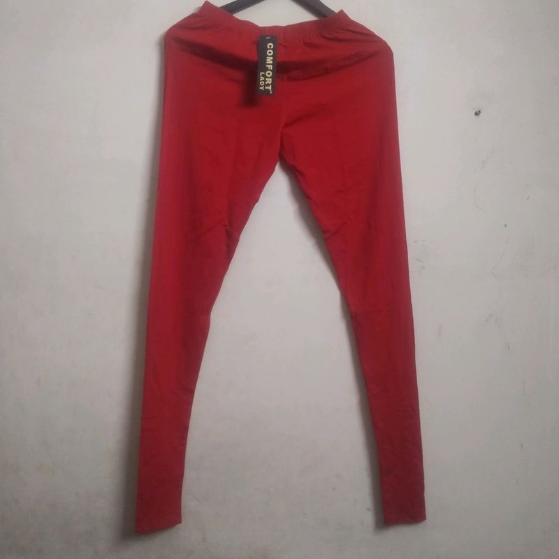 Stretchable Red Leggings