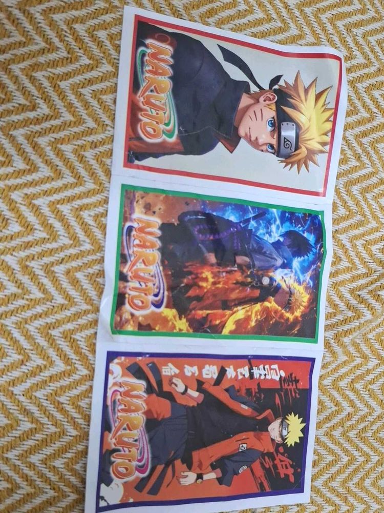Naruto Anime Stickers set of 5