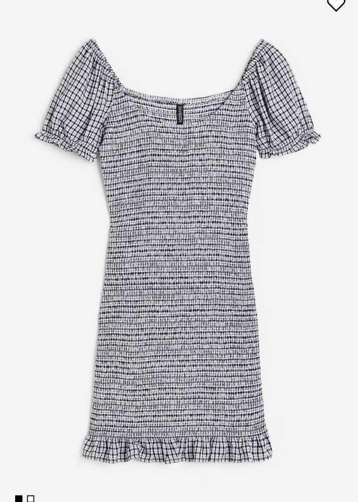 Chic Smocked Gingham Dress