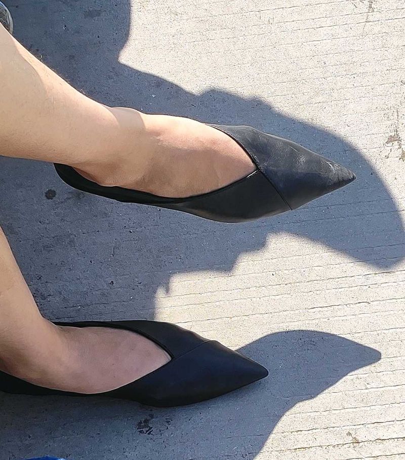 Zara Black Leather Bellies