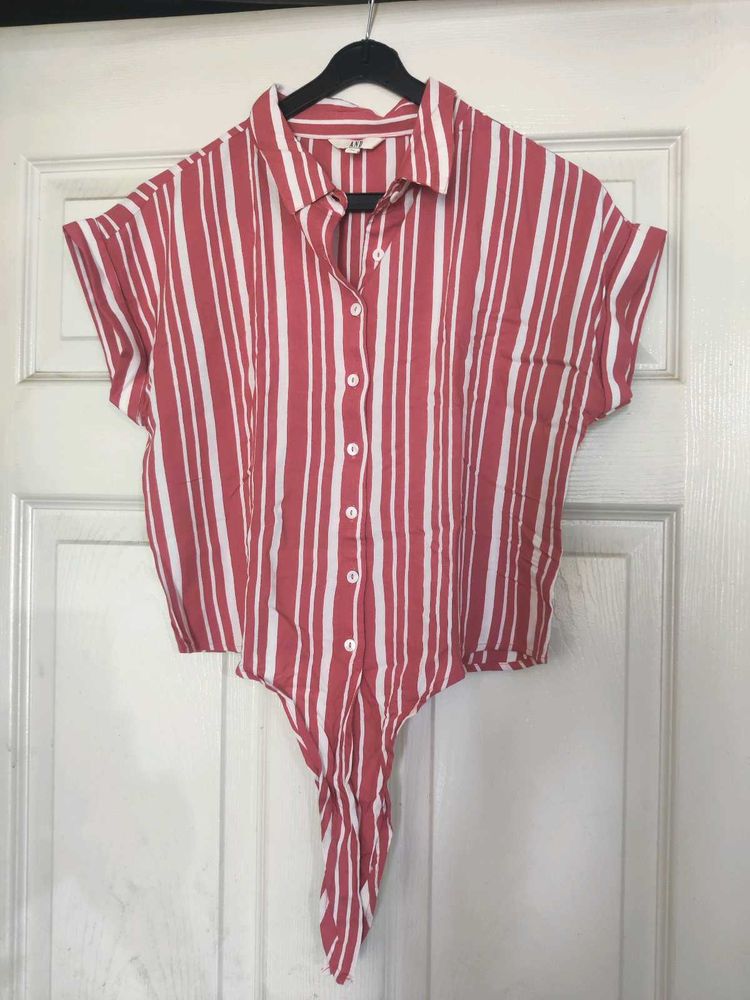 AND Front Tie Stylish Top