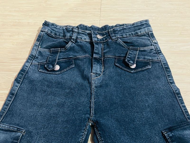 Stylish Dark Wash Denim Jeans