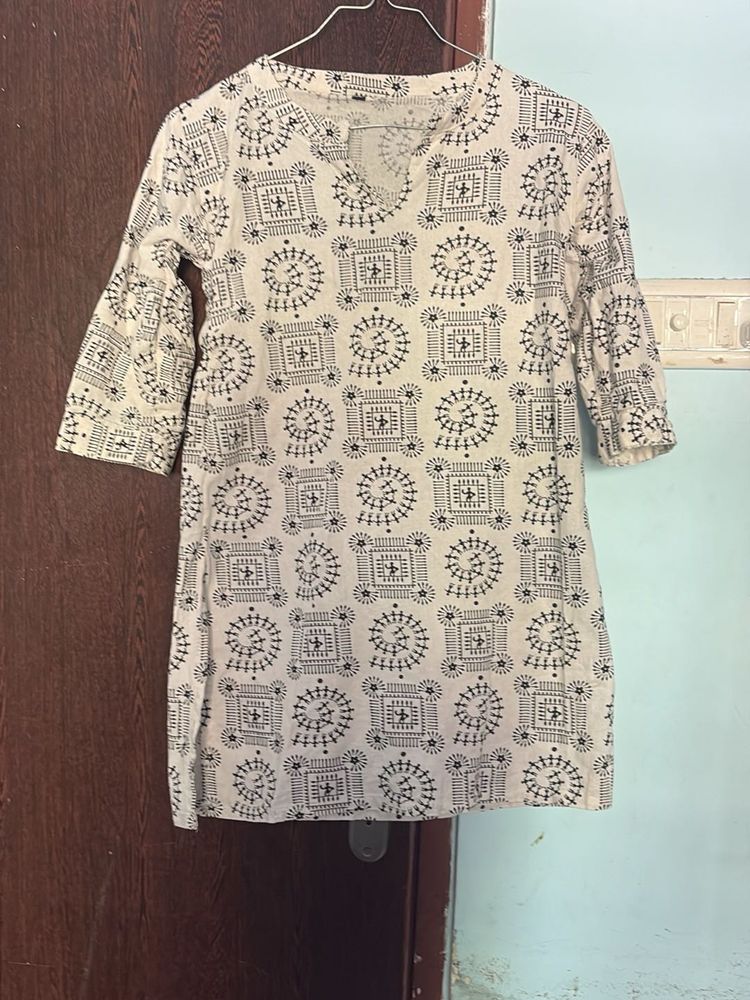 Boho Block Print short Kurta Tunic