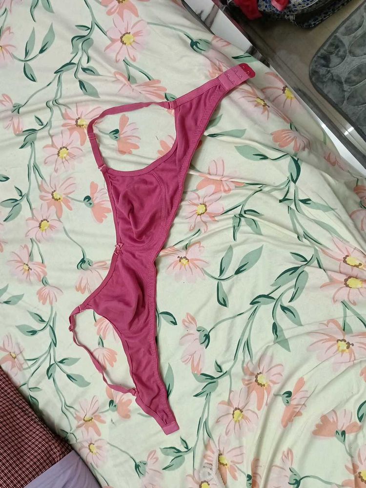 Pink Full Coverage Bra