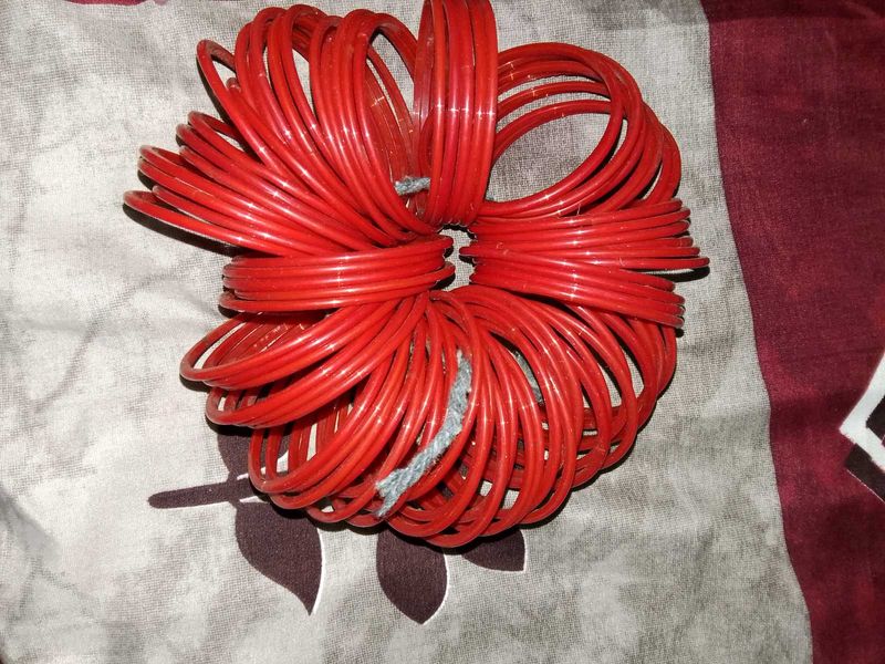 red glass bangles