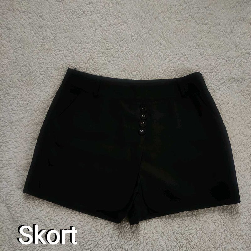 Classic Black Skort
