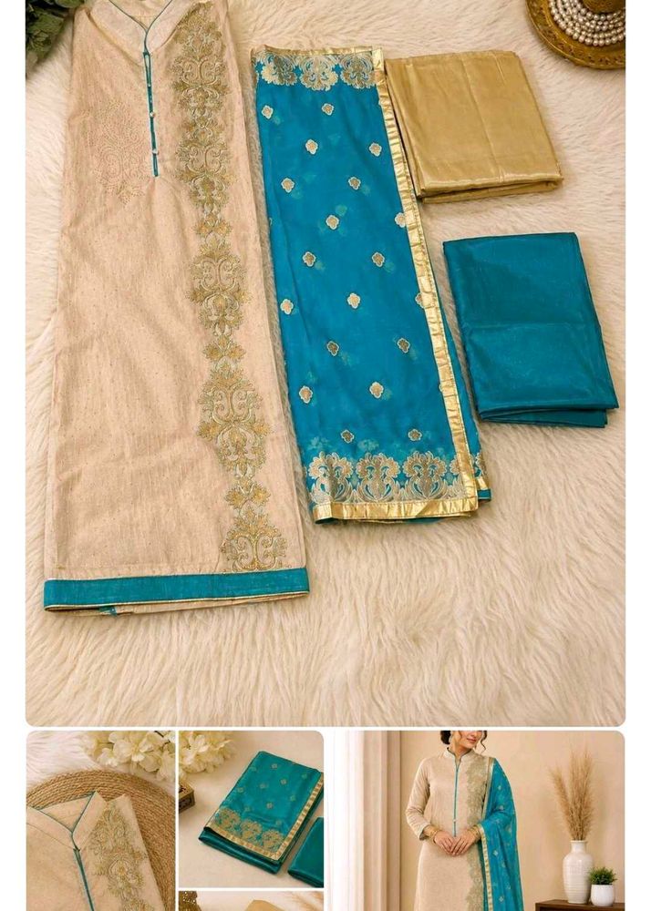women's Party Wear unstitched suits combo of 2😍