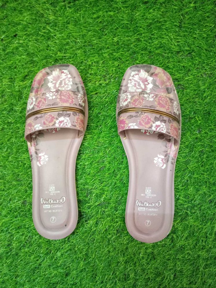 Floral Print Slides for Women